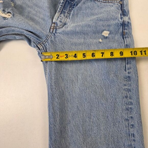 Anine Bing Distresser Button Fly Gavin Jeans Womens‎ Sz 26 Raw Hem - Picture 13 of 16